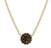 Image of Kara Ackerman <i> Audrey <i/> 14k Yellow Gold and Black Diamond Disc 