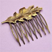 Image of Forest Sprite - Bronze Leaf Hair Comb 