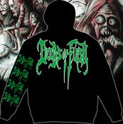 Image of DEEDS OF FLESH Inbreeding the Anthropophagi ZIP hoodie