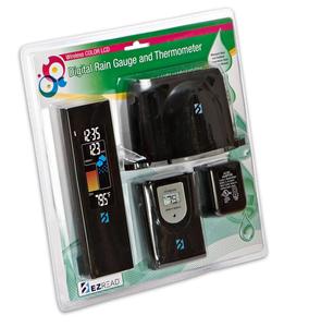 Image of Color Readout Wireless Digital Rain Gauge & Thermometer
