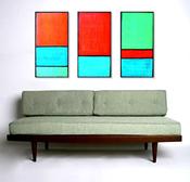 Image of Large Textured Geometric Panels - Because no1