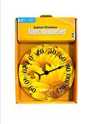 Image of 8" Dial Thermometer with Sunflowers Photo