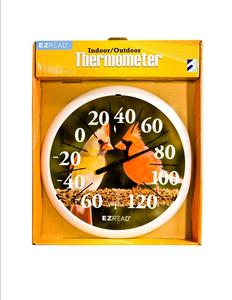 Image of 13.25" Dial Thermometer with Male and Female Cardinals