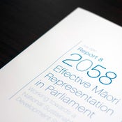 Image of Report 8 – Effective Maori Representation in Parliament
