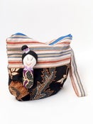 Image of Half Moon Pouch with Peranakan Woman Dolly . MPH0907