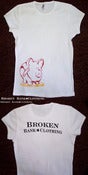 Image of Broken Bank Clothng Outline Female T