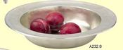 Image of Italian Pewter Bowl - Wide Rimmed 9"