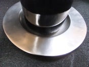 Image of Italian Pewter Antique Bottle Coaster