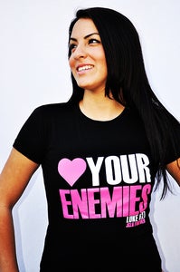 Image of 003-LOVE YOUR ENEMIES BLACK Christian t-shirt