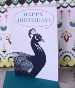 Image of Happy Birthday Peacock cards