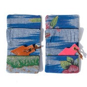 Image of Pocket Wallet<br>Hawaiian Blue Print
