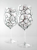 Image of Spring Cherry Blossom Wine Glasses-Set of 2