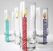 Happy Birthday Candle Shot Glasses