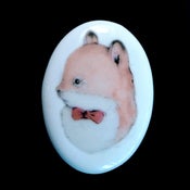 Image of Squirrel with Red Bow Tie Brooch