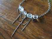 Image of QuadCascade Necklace with Clear Quartz