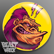 Image of "SHREWD APE" 1.5" button