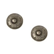 Image of Poppy Blossom Earring, Post or Drop, Sterling Silver