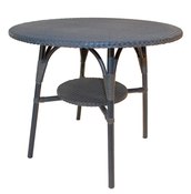 Image of Lloyd Loom Round Table - Blue