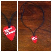 Image of Red Guitar Pick Necklace