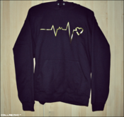 Image of Collab - Heartbeat - Black Hoodie