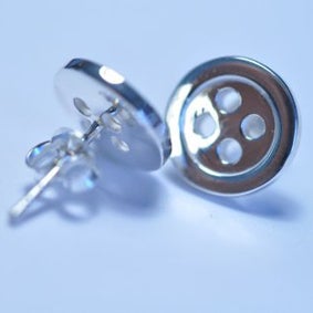 Image of Silver Button Studs