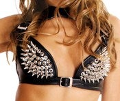 Image of Spiked Leather Bra (JL717)