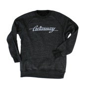 Image of Cutaway Logo Eco-Black Crew Sweater