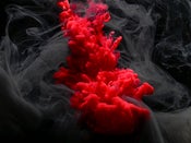 Image of BLACK-RED 027431 - METALLIC C-PRINT