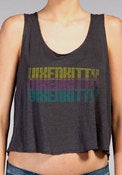 Image of VK Lights Crop Tank (grey multi)