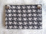 Image of The Speedracer - Men's houndstooth + blue wallet