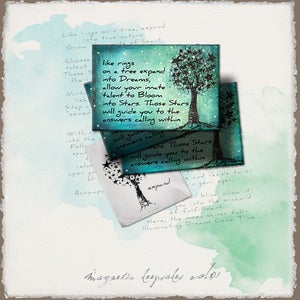 Image of Inspirational Art Magnet Handmade: Dream Tree