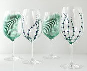Image of Garden Party Wine Glasses-4 Piece Collection