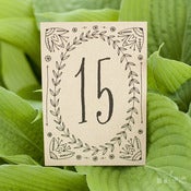 Image of Leaf and Vine Table Numbers
