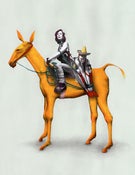 Image of Kirsty Whiten- Giclee Print- Hostage (Canary Mule)