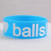 Image of I Love Balls Bracelet - Neon Blue
