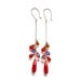 Image of Coral Drop Earrings in 18kwg