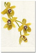 Image of Embroidered Linen Guest Towel