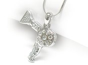 Image of Blow Dryer w/Crystal Stones NECKLACE