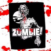 Image of ZOMBIE! "Brain Eater"  9x12 Back Patch