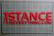 Image of Stance Is Everything - URL Stickers (Large with girl)