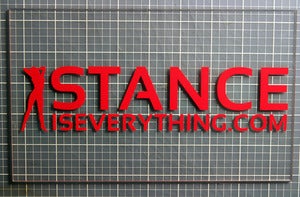 Image of Stance Is Everything - URL Stickers (Large with girl)