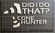 Image of Did I do that? Cone Sticker