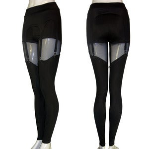 Image of Black Suspender Leggings