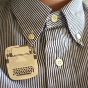 Image of Typewriter Brooch