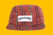 Image of Orchard 5 Panel Hat - Aztec Text Logo