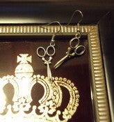 Image of Scissors "drop earrings"
