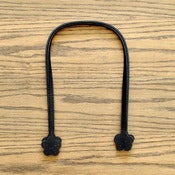 Image of Bag Handles : Black Flower : 24"