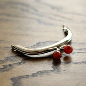 Image of Purse Frame : Tortoiseshell Bauble : 4" x 2 3/4" Curved