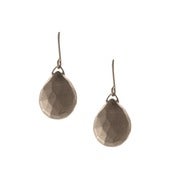 Image of Large Metal Briolette Earrings, Sterling Silver