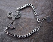 Image of Scissors Austrian Crystal Gem BRACELET